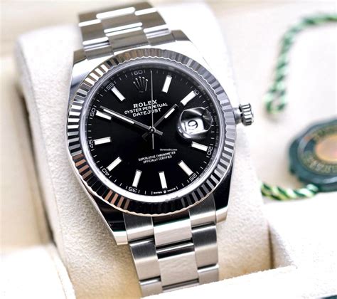 vintage rolex datejust black|rolex datejust 41mm black.